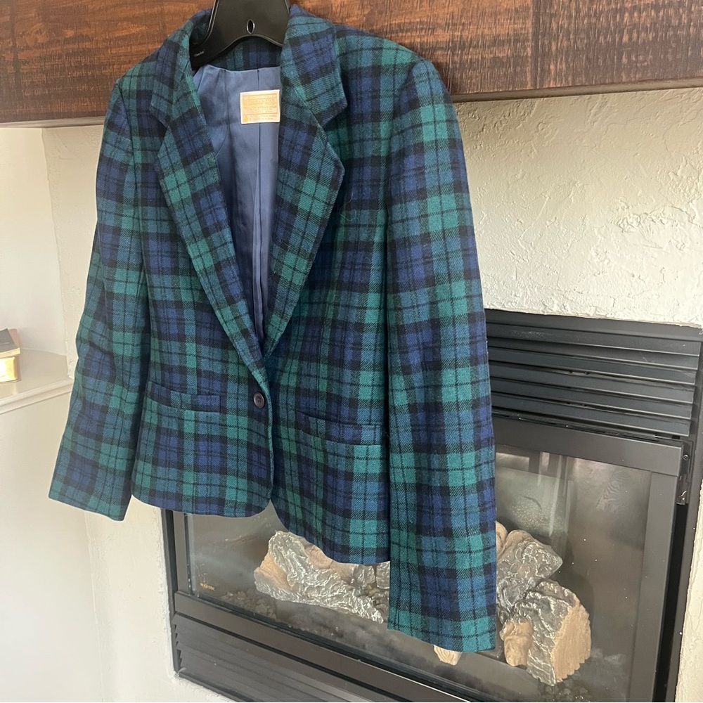 Vintage Pendleton 100% Wool Single Button Blazer … - image 4